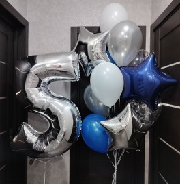 Воздушные шары на 5 лет с цифрой
